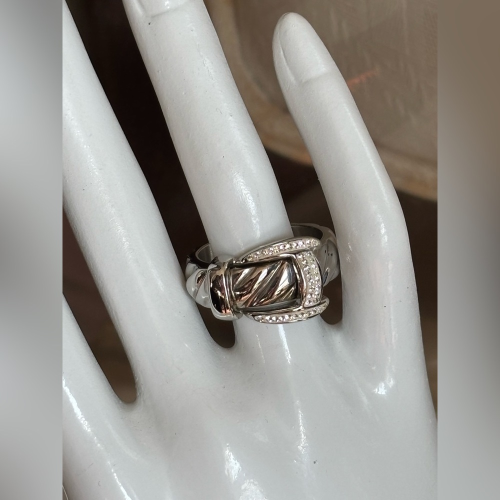 Ring from Nordstrom bling buckle ring stainless steel size 9
